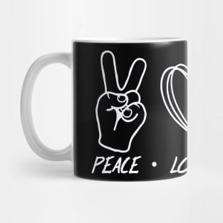 Peace love sanitize Mug